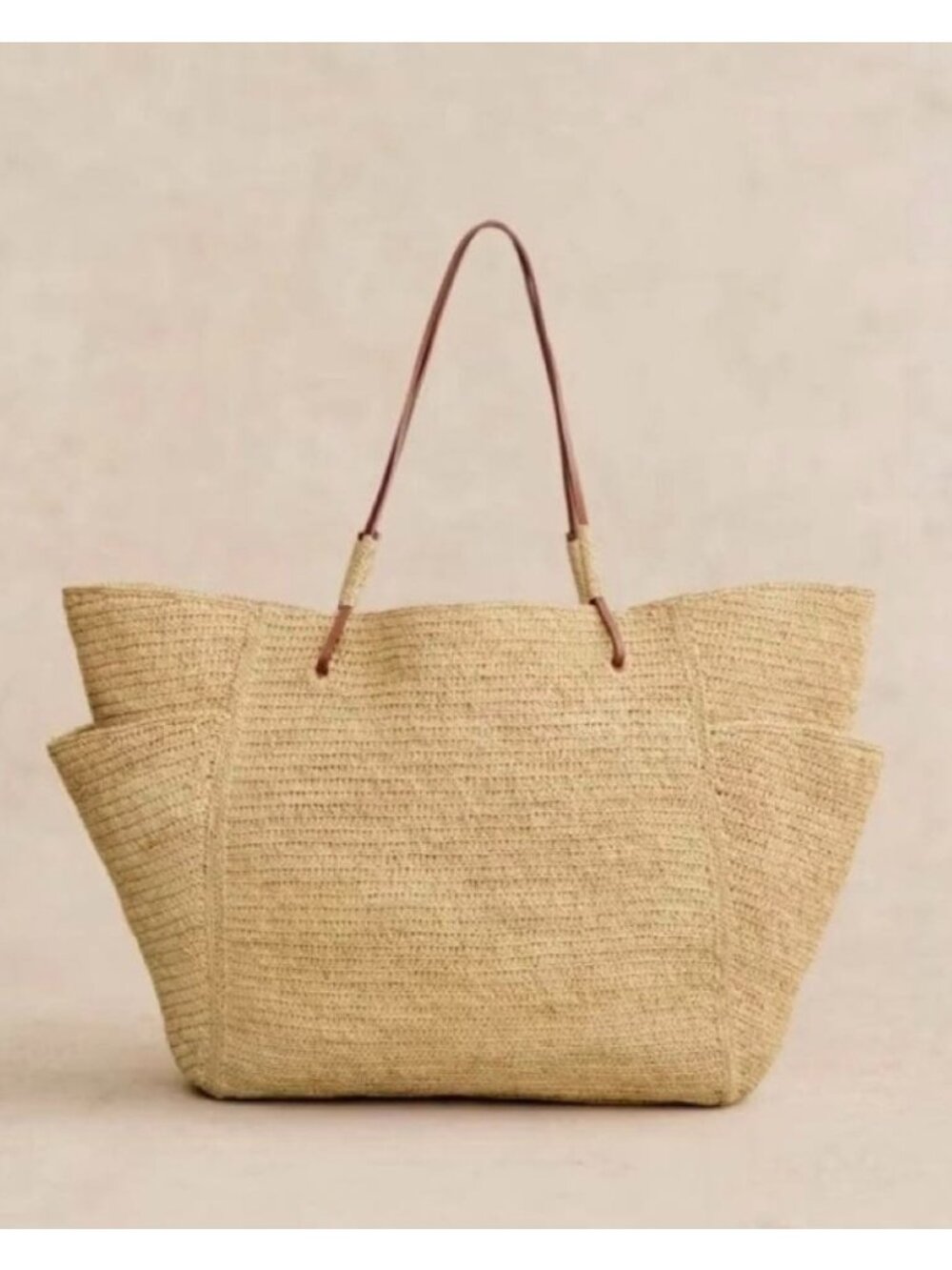 NWOT Sezane Paloma Bag tote YELLOW brown